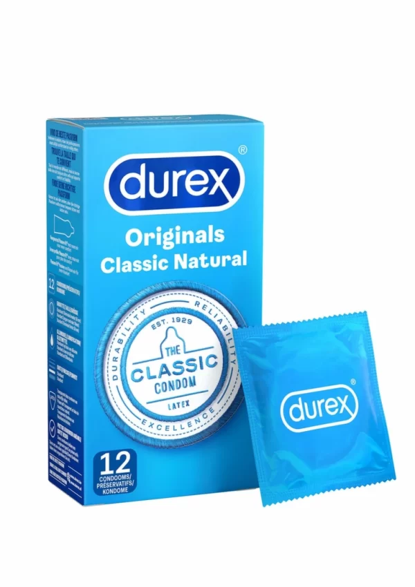 Durex Classic Natural 6 pcs 56mm Transparent Latex Comfort