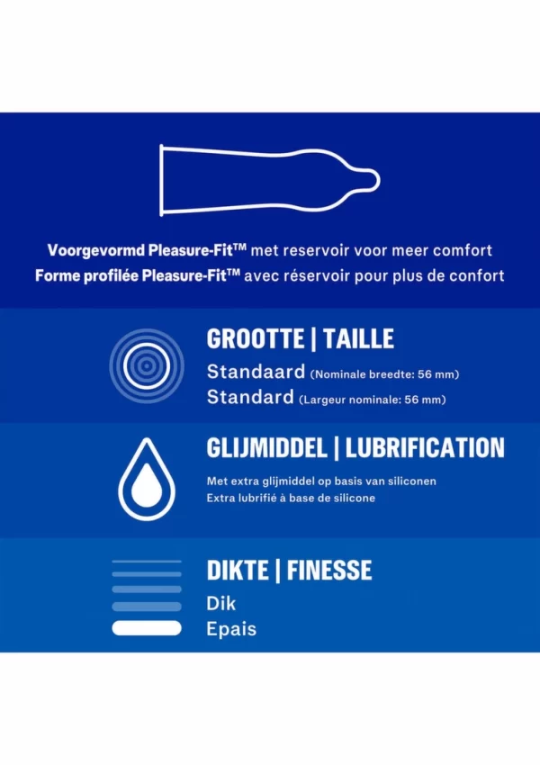 Durex Extra Safe 6-Pack | Enhanced Comfort & Extra Lubrication | 56mm. Condoms. See formula