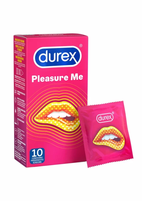 Durex Pleasure Me 6x10 Textured Condoms with Ridges