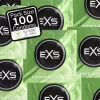 EXS 3 in 1 Ribbed Dotted Flared 100-Pack Anatomical Latex Condoms - Anelma EXS 3 in 1 Ribbed Dotted Flared 100-Pack Anatomical Latex