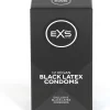 EXS Black Latex 12-Pack - Black Silky Latex Barrier Protection - Anelma EXS Black Latex 12-Pack - Black Silky Latex Barrier