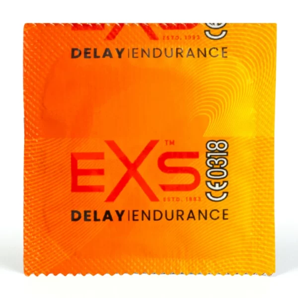 EXS Endurance Delay 12-Pack Condoms with Lidocaine Lubricant 53mm. Product details include formula