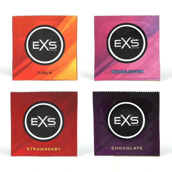 EXS Mixed Flavored Condoms 12-Pack - Strawberry
