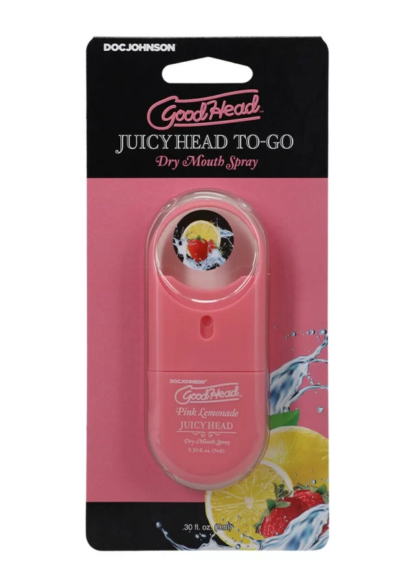 GoodHead Juicy Head To-Go Lemonade Oral Hydration Spray 9ml. Flavored. See formula