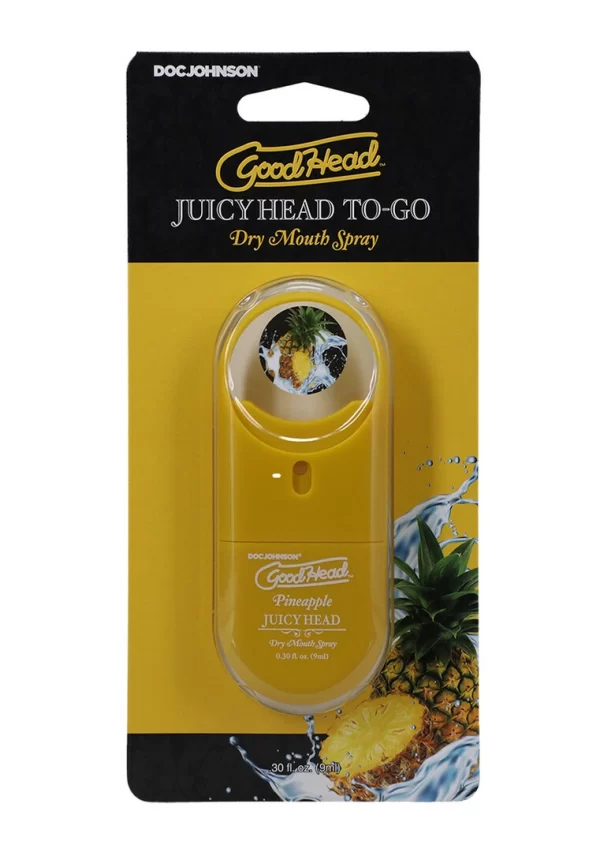 GoodHead Juicy Head Dry Mouth Spray Pineapple 9 ml Travel Size. Flavored. See formula