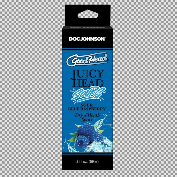 GoodHead Juicy Head Dry Mouth Spray Sour Blue Raspberry 60 ml Vegan. Flavored. See formula