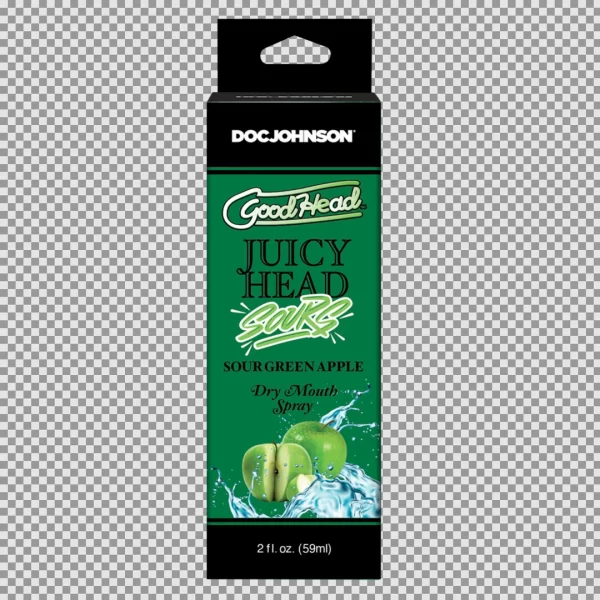 GoodHead Juicy Head Oral Dry Mouth Spray Sour Green Apple 60ml Vegan. Flavored. See formula