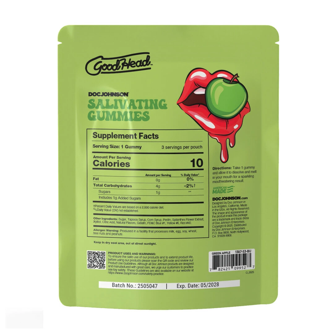 Stimulating gel - Anelma Goodhead Green Apple Flavor Edible Gummies 24-Pack 12g Display Box