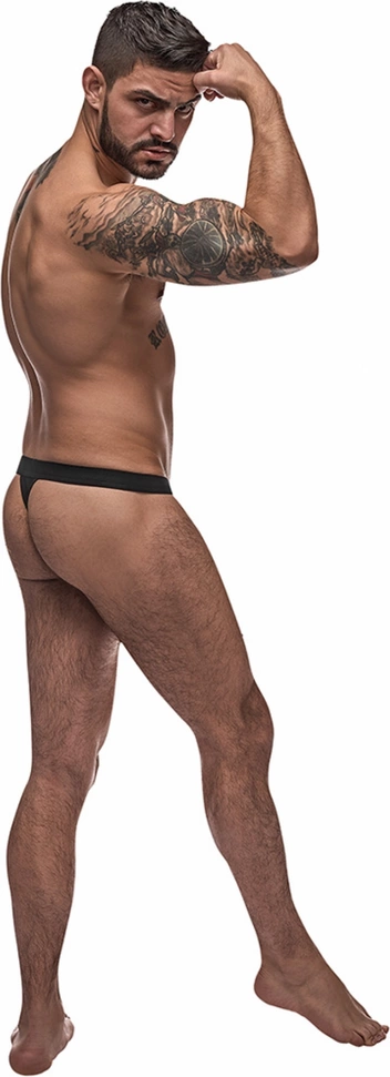 Male Power Pure Comfort Modal Bong Thong Black Comfort Fit