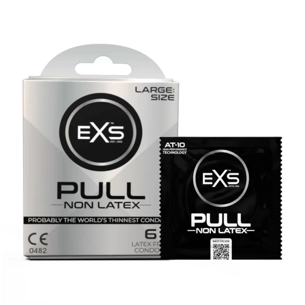 EXS Pull Large Condoms 6-Pack - Spacious Fit