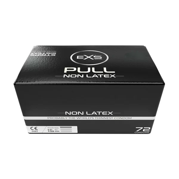 EXS Pull Non-Latex Condoms 72-Pack | Ultra-Thin