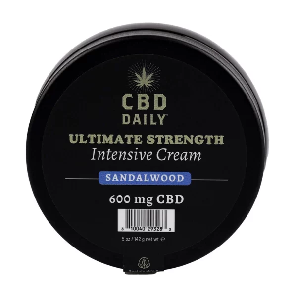 CBD Daily Ultimate Strength Intensive Cream Sandalwood 142g - Fast Relief Formula. Mitigation measures. See formula