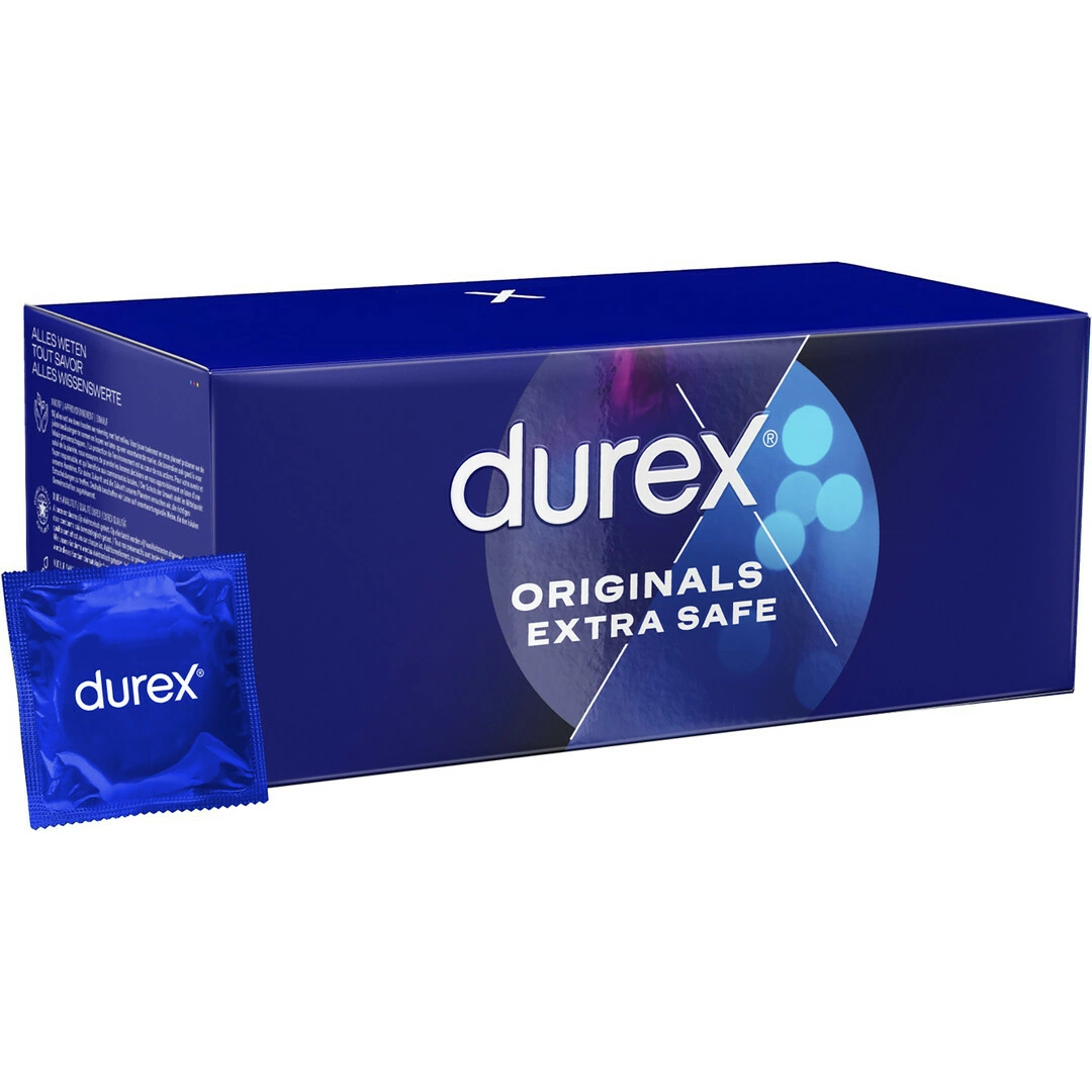 Durex Extra Safe Condoms 144-Pack | Thicker & Lubricated Design - Anelma Durex Extra Safe Condoms 144-Pack | Thicker & Lubricated