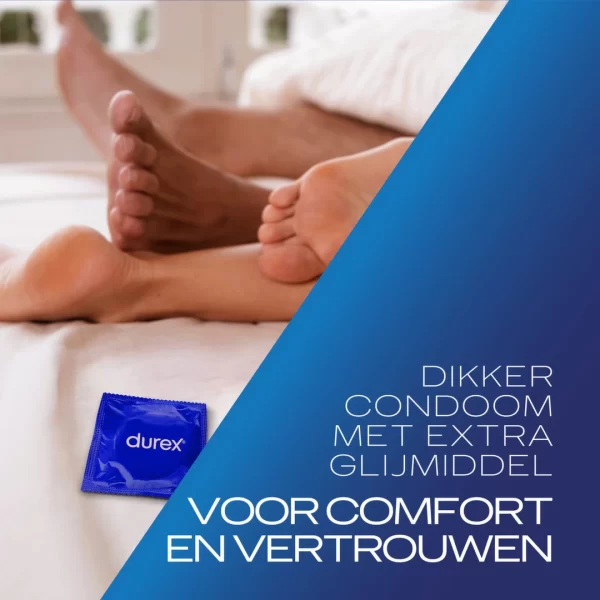 Durex Extra Safe Condoms 144-Pack | Thicker & Lubricated Design. Product details include formula