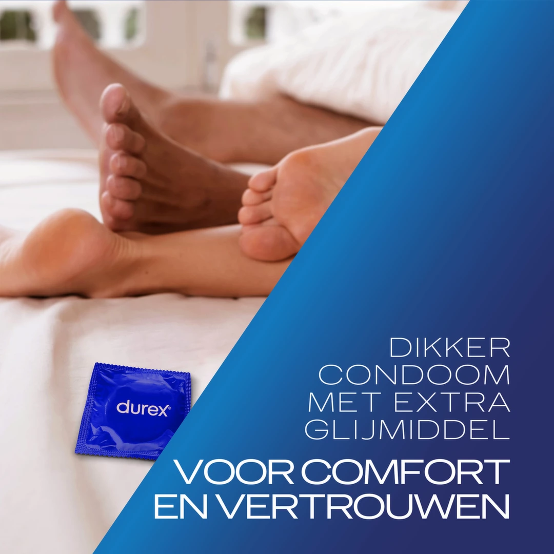 Durex Extra Safe Condoms 144-Pack | Thicker & Lubricated - Anelma Durex Extra Safe Condoms 144-Pack | Thicker & Lubricated Design. Product details include formula