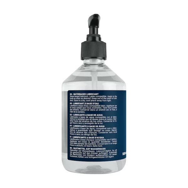 Fuck & Fist Waterbased Lubricant 500ml - Fluid Non-Sticky Formula. Product details include formula