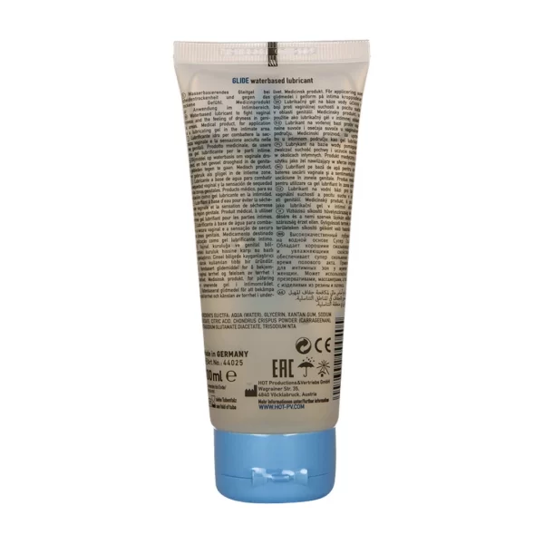 HOT Glide Liquid Pleasure Water-Based Lubricant 100ml Skin-Friendly. Solid erection. See formula