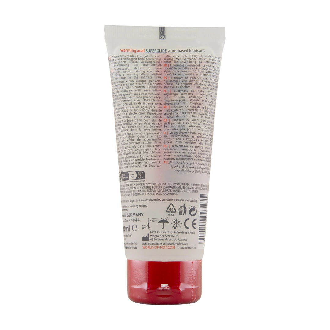 Superglide Warming Water-Based Intimate Gel 100ml - Anelma Superglide Warming Water-Based Intimate Gel 100ml - Gentle Heat Effect. Anal. See formula