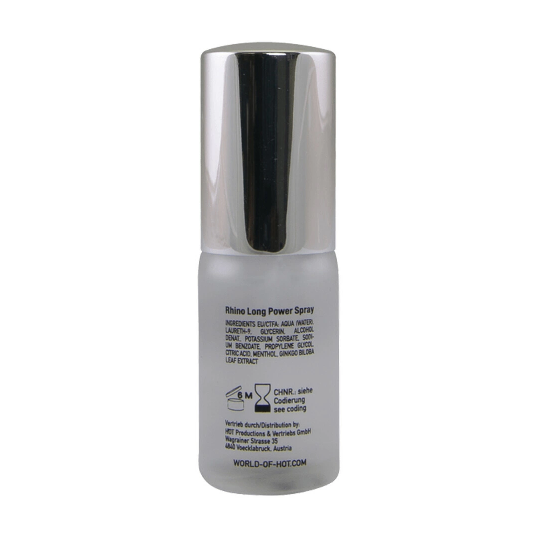 HOT Rhino Long Power Spray 10ml - Anelma Extended Effect. Delay spray and cream. See formula