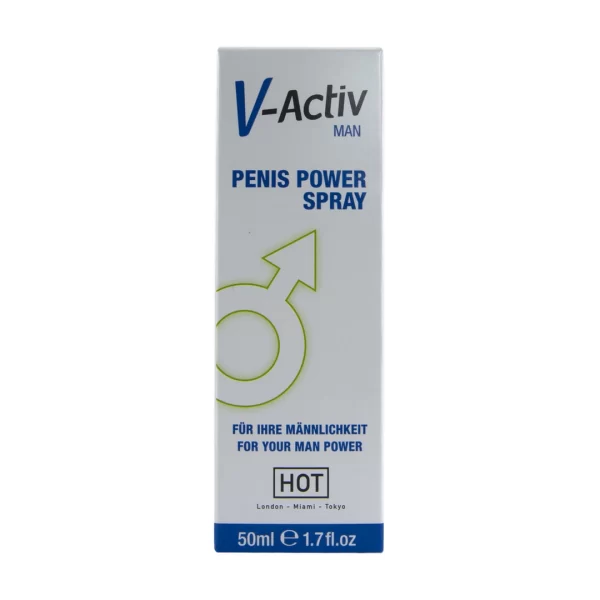 HOT V-Activ Power Spray for Men 50 ml with Ginkgo Extract. Stimulating gel. See formula