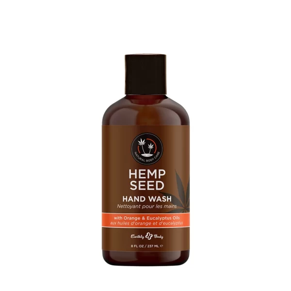 Earthly Body Hemp Seed Hand Soap Orange Eucalyptus Green Tea