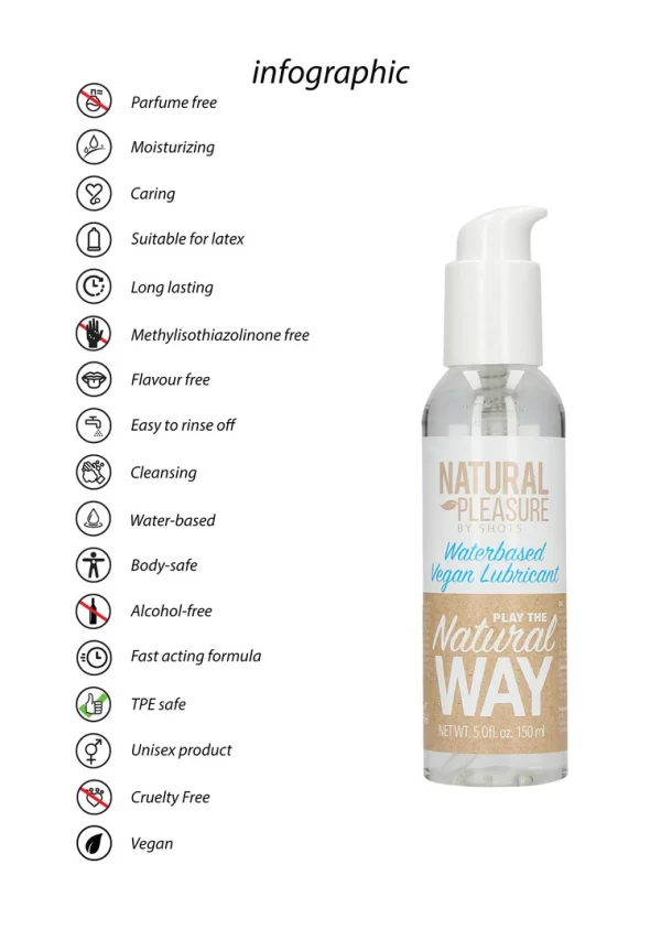Svakom Vegan Waterbased Lubricant 150 ml - Natural