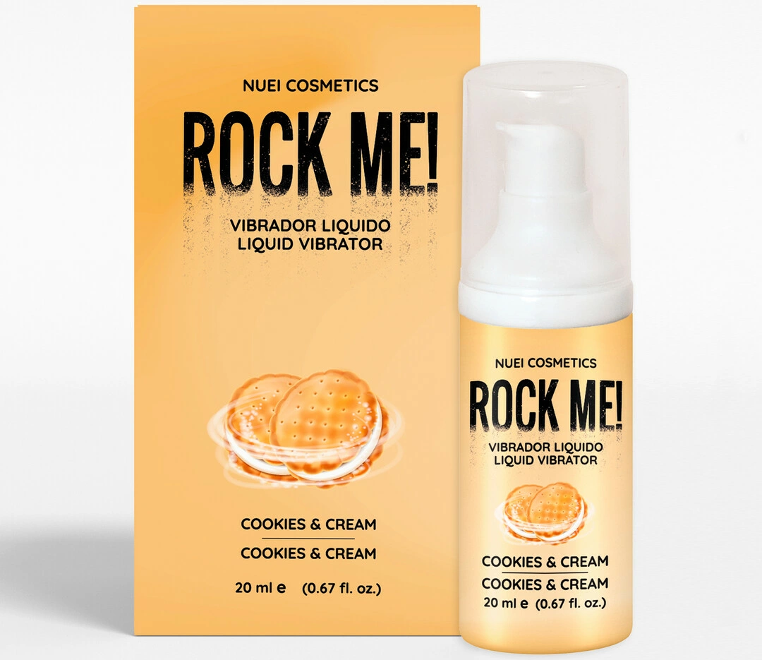 Nuei Rock Me! Liquid Vibrator Gel Cookies & Cream 20ml - Vegan Formula - Anelma Nuei Rock Me! Liquid Vibrator Gel Cookies & Cream 20ml