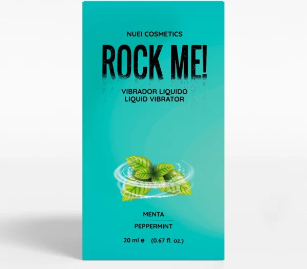 NUEI Rock Me! Liquid Gel Peppermint 20ml - Vegan Tingling Sensation. Oral. See formula