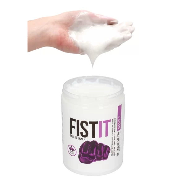 Fist It Water-Based Relaxing Gel 1000 ml - Large Volume Lubricant. Anal. See formula