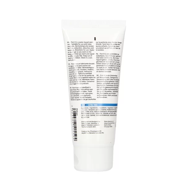 Fist It Professional Extra Thick Water-Based Lubricant 100ml. Fisting lubricants. See formula