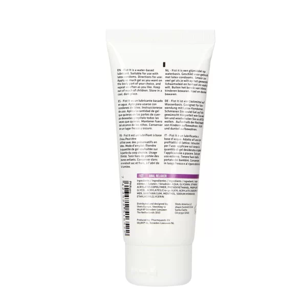 Fist It Professional Water-Based Intimate Gel 100ml - Odorless & Dermatologically Tested. Anal. See formula