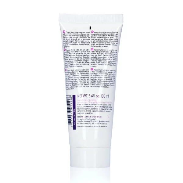 Cobeco Lubricant Forest Fruits 100ml Water-Based Gel Dermatologically Tested. Flavored. See formula
