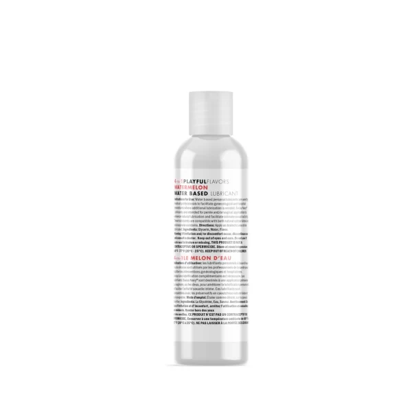 Swiss Navy 4-in-1 Watermelon Flavored Lubricant 30ml Paraben-Free. Product details include formula