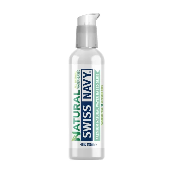 Swiss Navy Natural Water-Based Lubricant 118ml Aloe Hypoallergenic. Solid erection