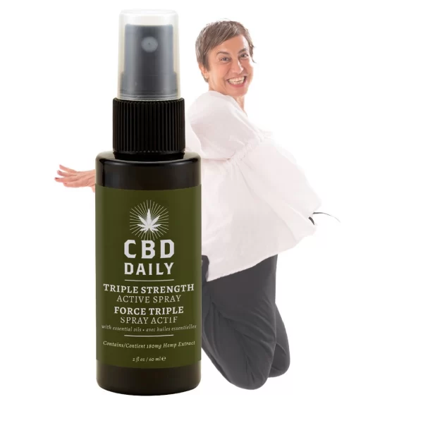 CBD Daily Active Triple Action Spray 60ml - Cooling Menthol Formula. Mitigation measures. See formula